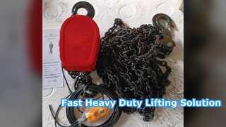 DHS Electric Chain Hoist Fast Heavy Duty Lifting Solution
