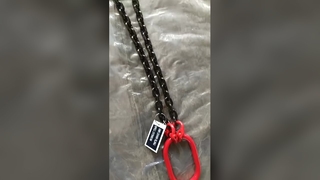 G80 chain sling with pipe hook