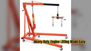 Heavy Duty Engine Hoist Shop Crane for Easy Repairs