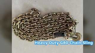 G80 Alloy Steel Chain Sling Heavy Duty Tow and Lashing