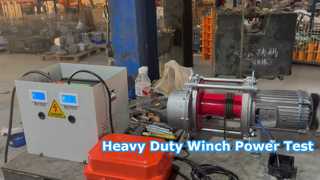 Aluminium shell Electric Winch Test video