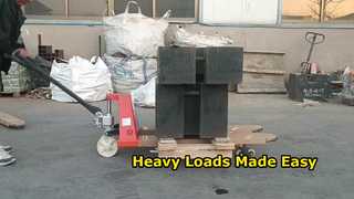 the loadinng test for hand pallet truck