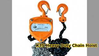 K75 Heavy Duty Chain Hoist for Construction Projects