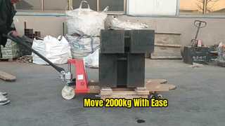 Heavy-Duty Manual Pallet Jack in Action – 2000kg Load Capacity Test